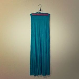 Teal maxi skirt